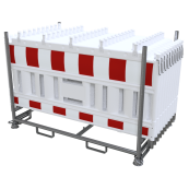 SET | with 20 panel fence | on stacking pallet | with lamp adapter | with foil RA1/A | type de barrier NOX LIGHT white